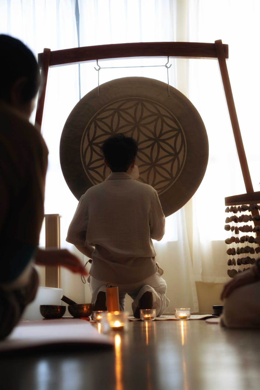 Sound & stillness — a recent gong bath